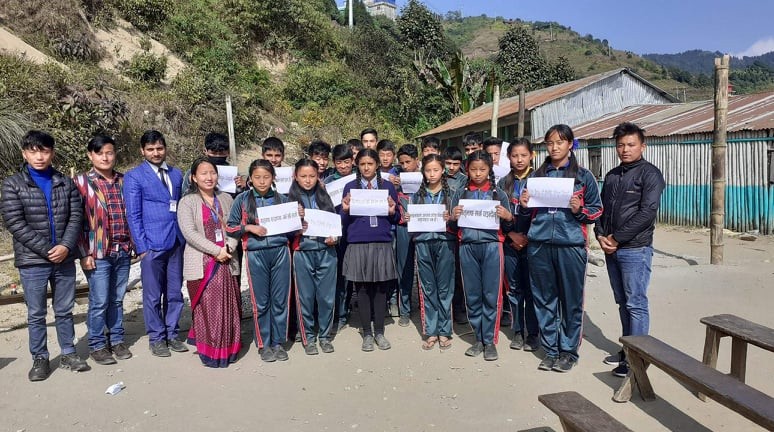 फाल्गुनन्दमा मातृभाषा सम्बन्धी सचेतना कार्यक्रम