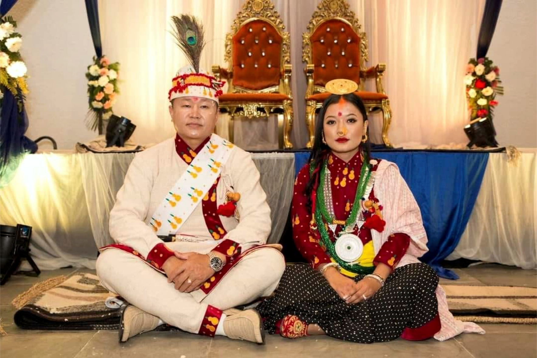 मुख्यमन्त्री शेरधन राई र जाङ्मु इन शेर्पा बाँधिए विवाह बन्धनमा