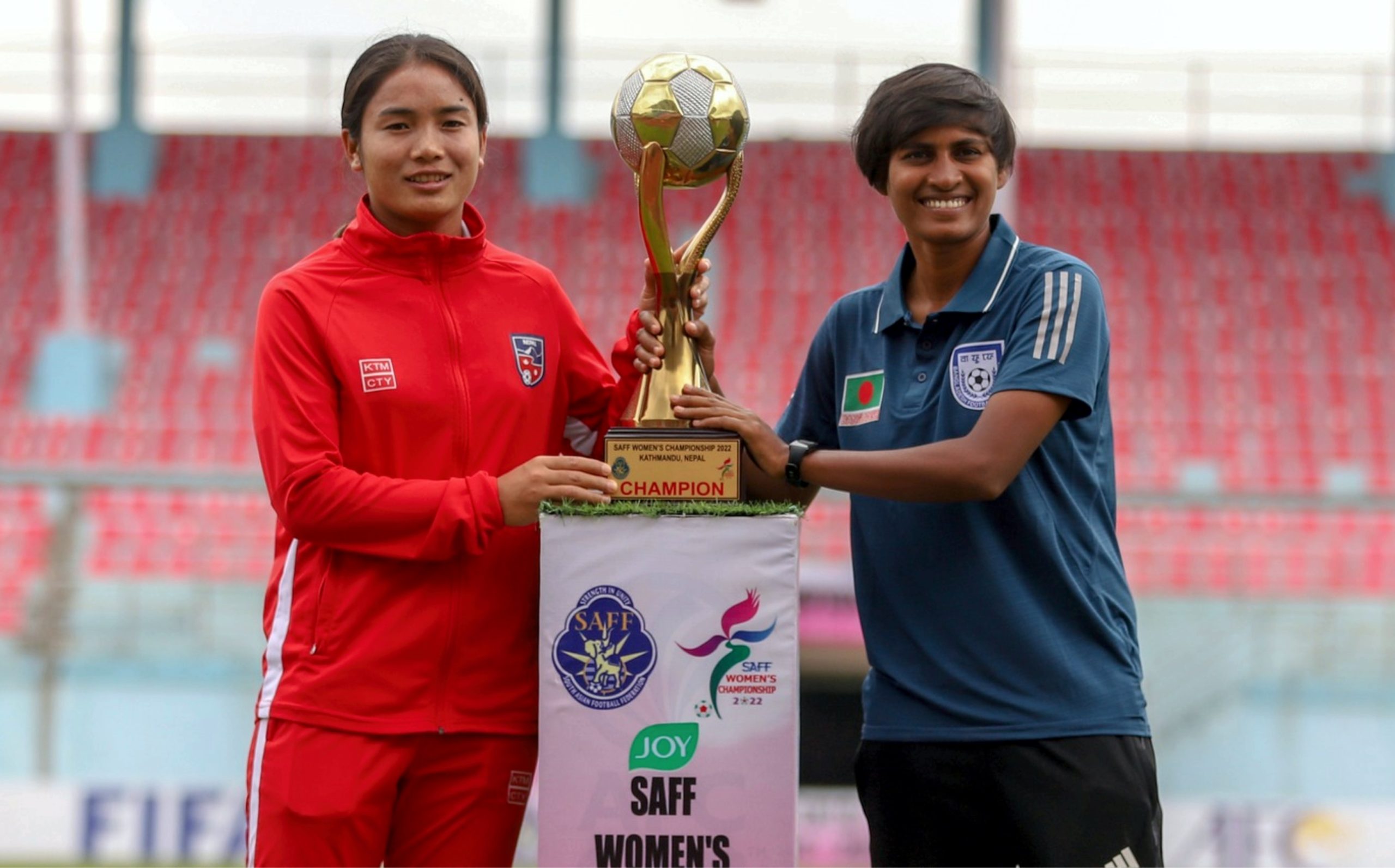 महिला साफ फाइनल : नेपाल पहिलो हाफ सकिदा २–० ले पछाडी