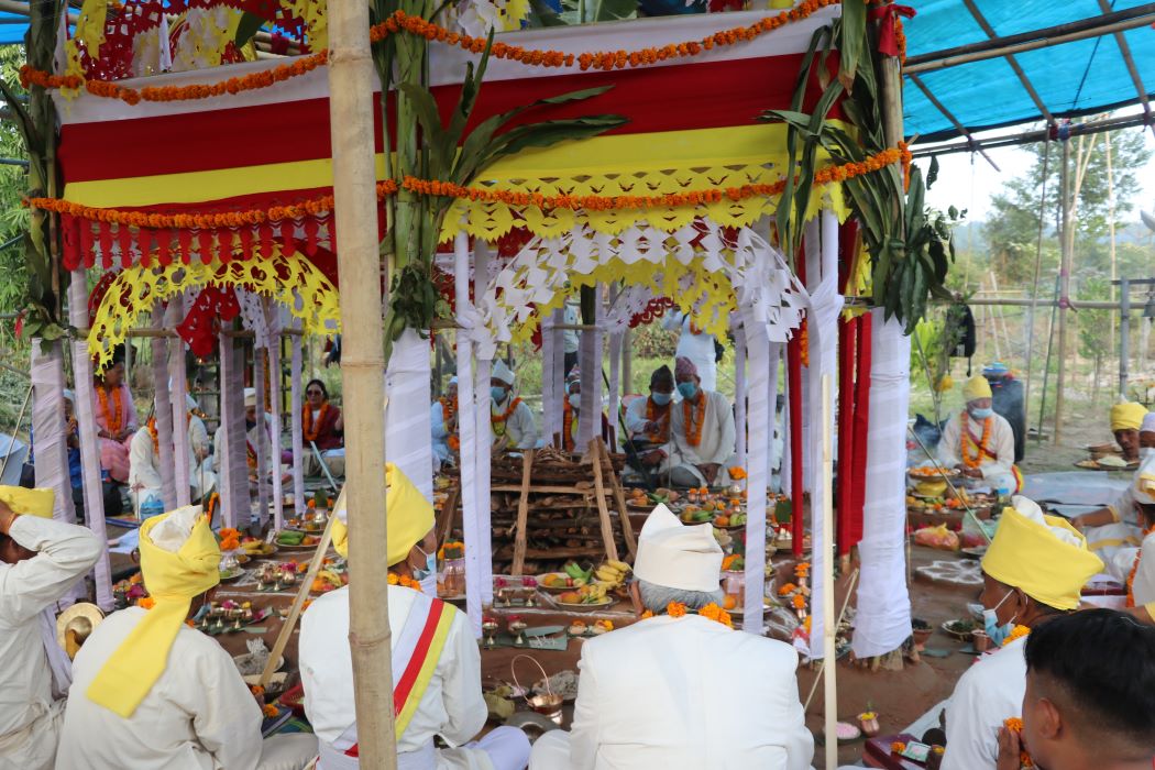 अमेरिकाका किरात धर्मावलम्बीद्वारा माङपोक्लुङ माङहिम बेल्डाँगीमा सेवा सम्पन्न