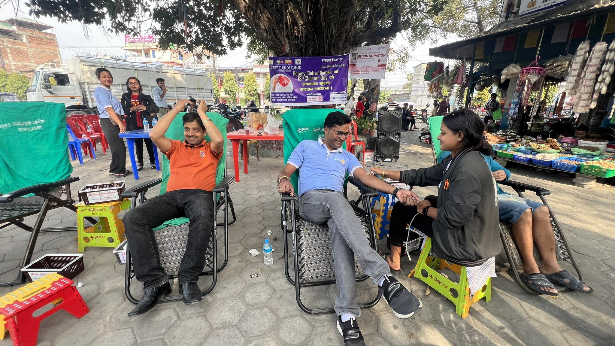 झापाको दमकमा रोटरीले गर्यो रक्तदान कार्यक्रम