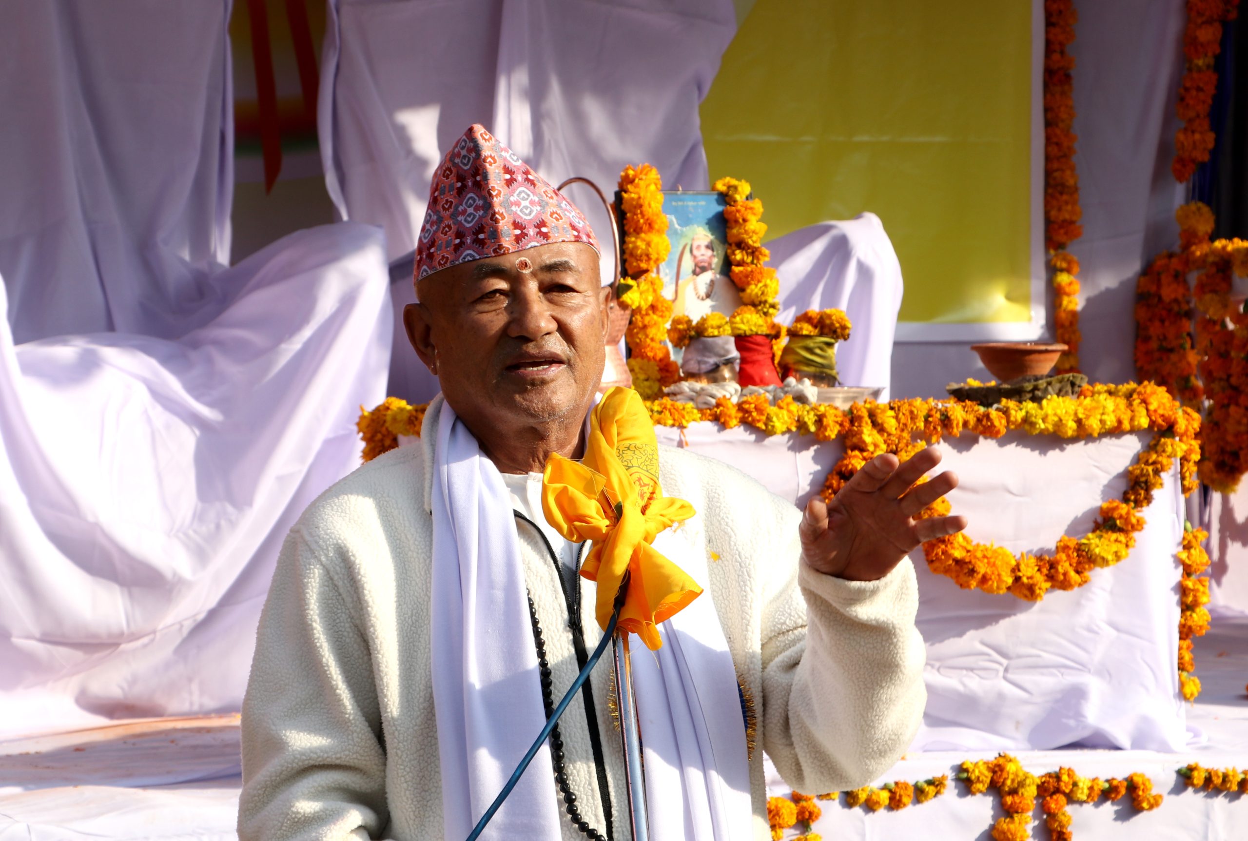 किरात धर्मावलम्बीहरु झै झगडा नहोस् भन्ने भावनाका छौं : अङसीमाङ आत्मानन्द सेइङ