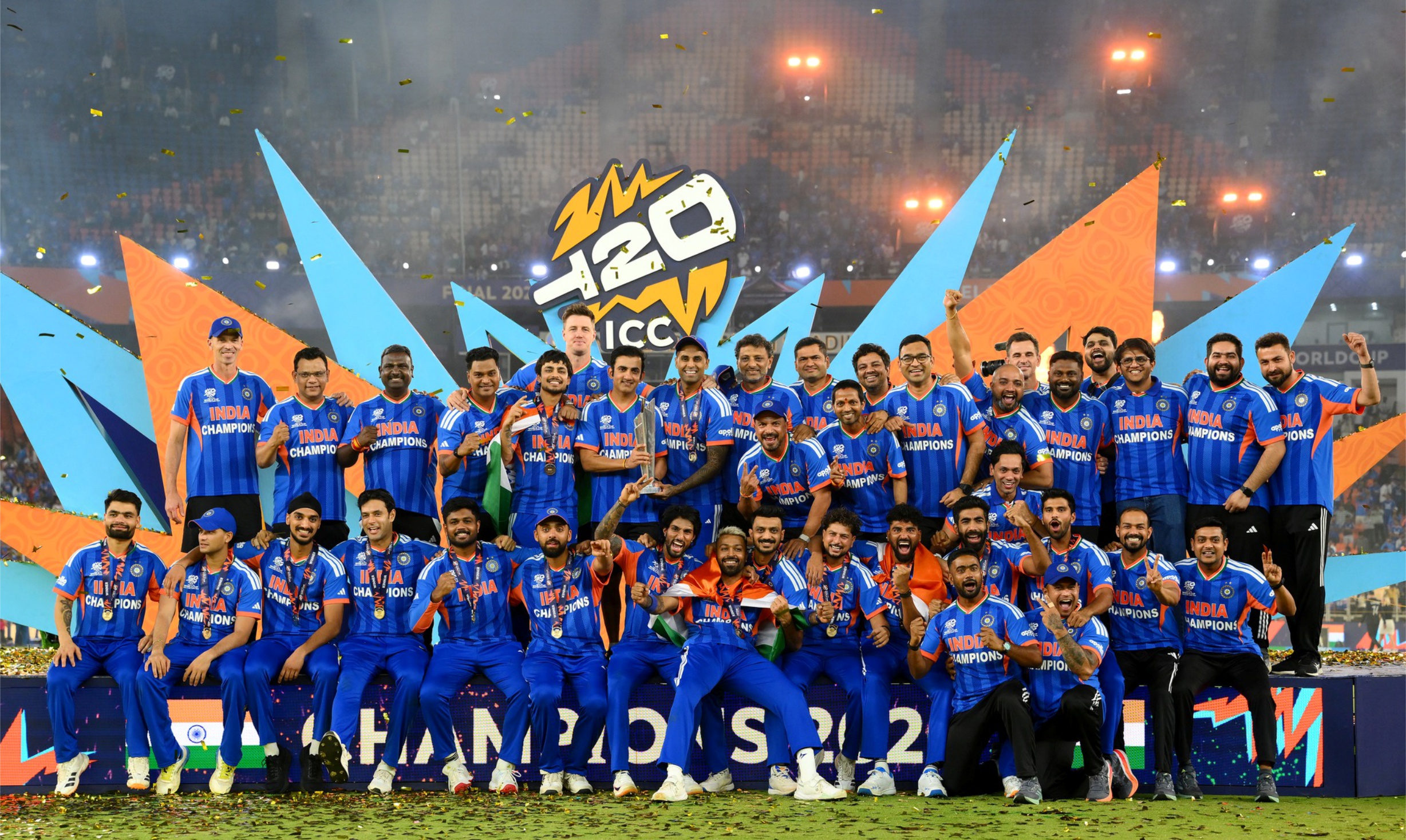 आईसीसी टी–२० विश्वकपको उपाधि भारतले तेस्रोपल्ट जित्यो